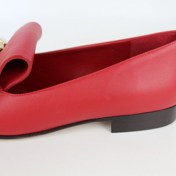 NEW VALENTINO GARAVANI Rockstud Fringed Leather Loafers, EU 37.5 Red, New in Box - Picture 11 of 16